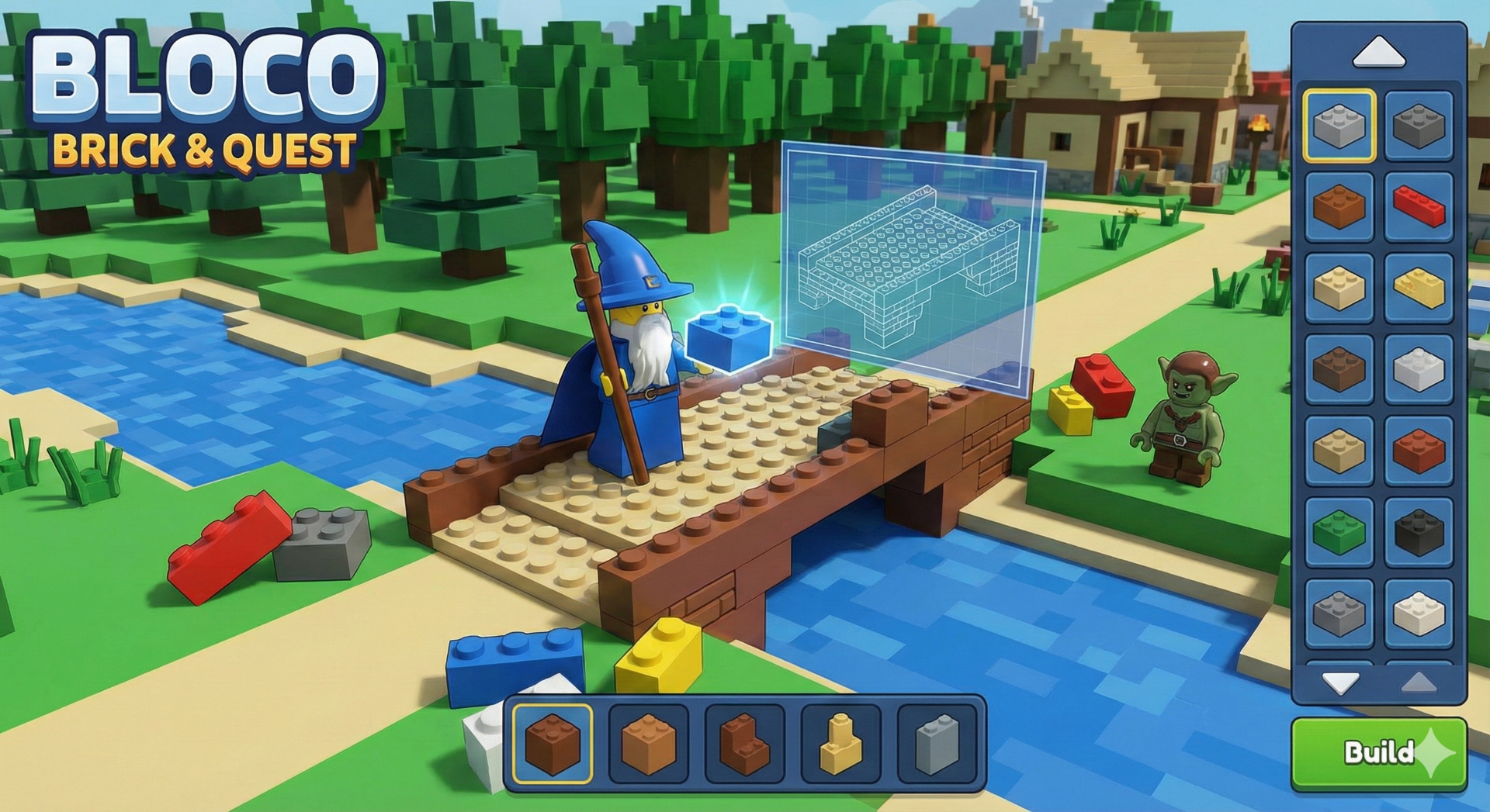 Blocos Brick & Quest - RPG de Blocos de Montar